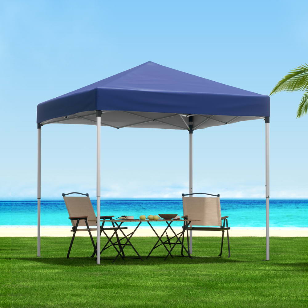 Instahut Gazebo 2x2m Outdoor Patio Garden Marquee Shade Blue-6