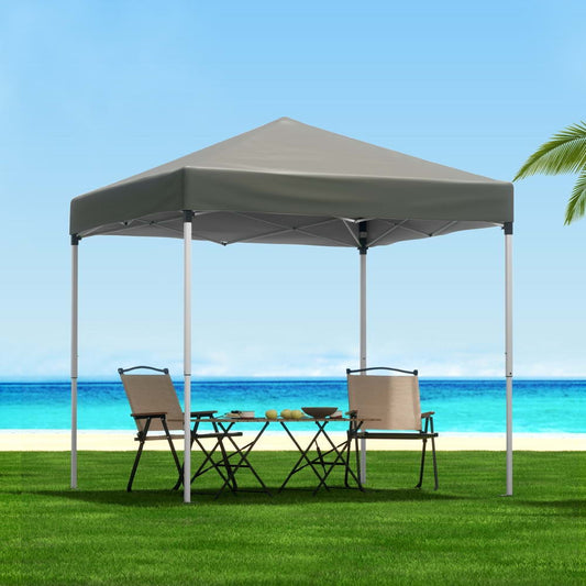 Instahut Gazebo 2x2m Outdoor Patio Garden Marquee Shade Grey-0