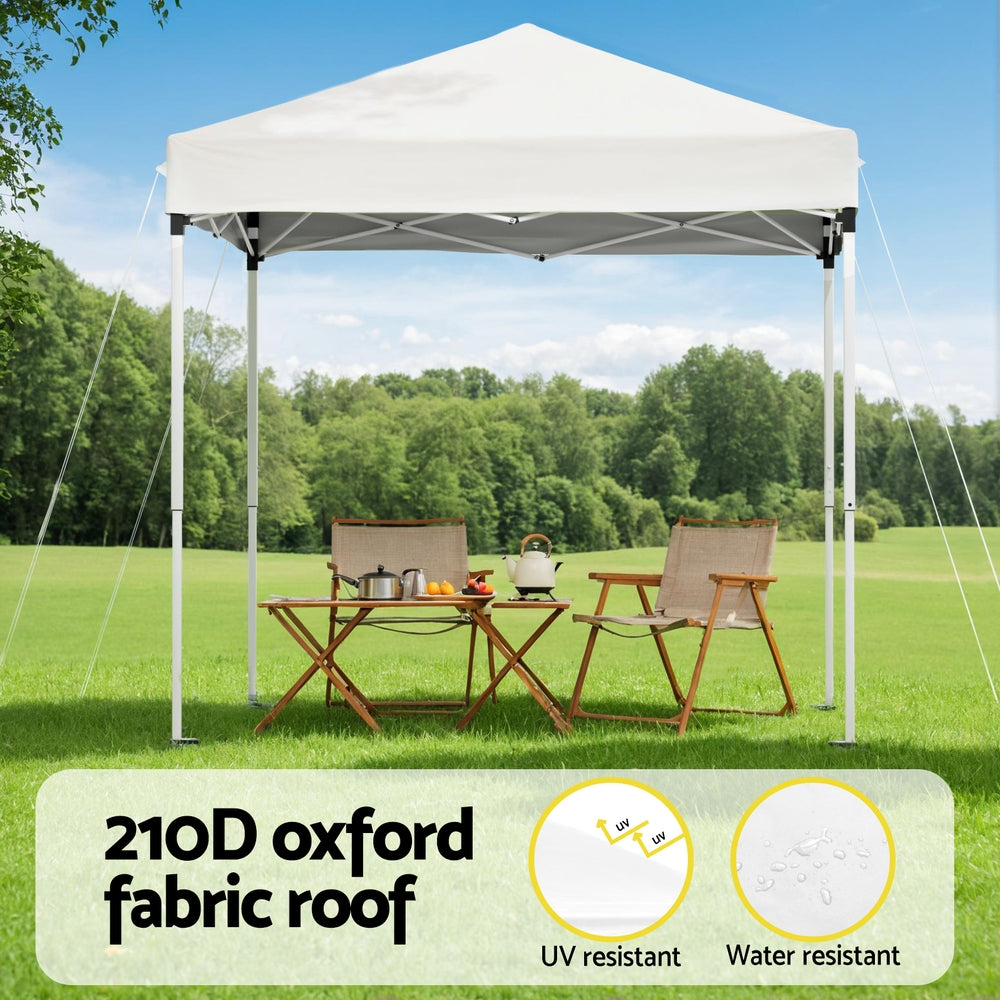 Instahut Gazebo 2x2m Outdoor Patio Garden Marquee Shade White-3