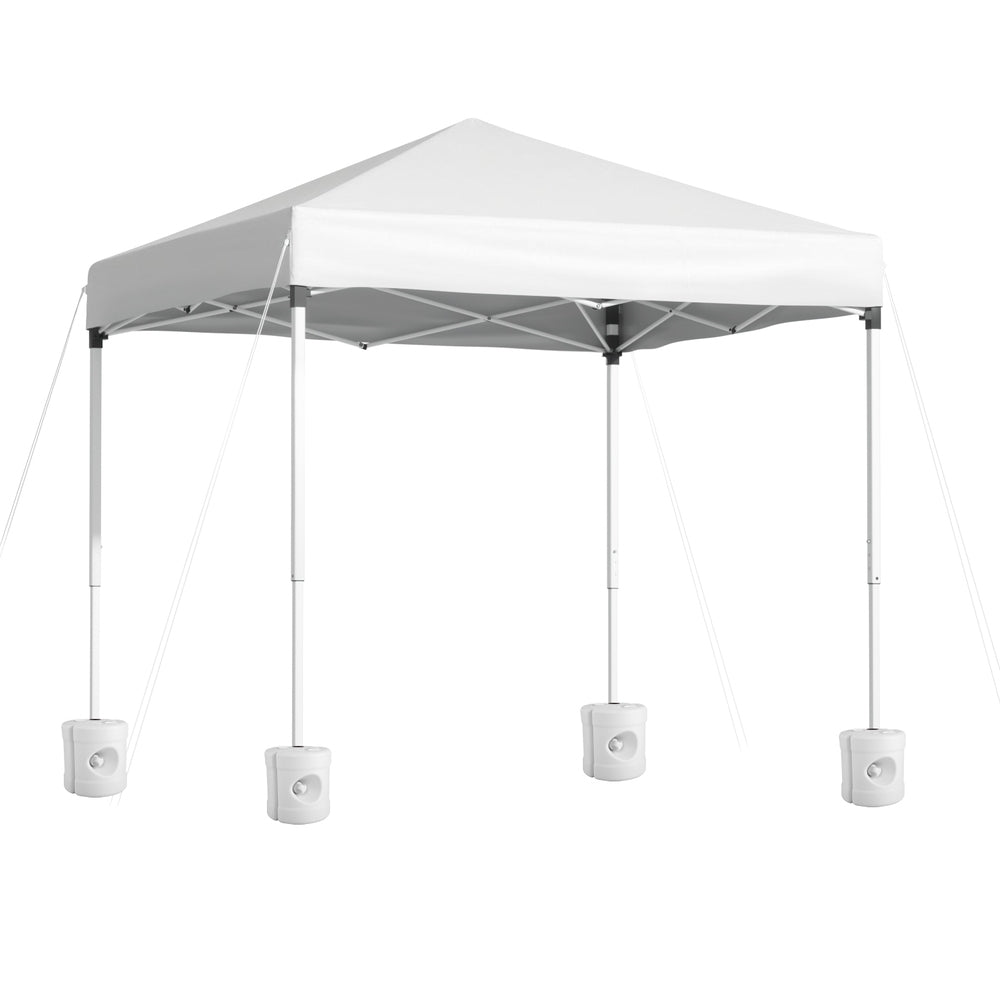 Instahut Gazebo 2x2m Outdoor Patio Garden Marquee Shade w/ Base Pods White-0
