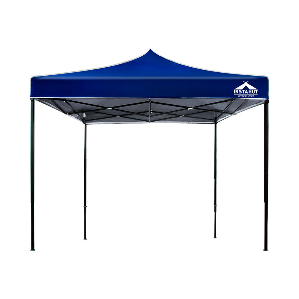 Instahut Gazebo Pop Up Marquee 3x3 Folding Tent Outdoor Camping 500D Oxford Blue-2