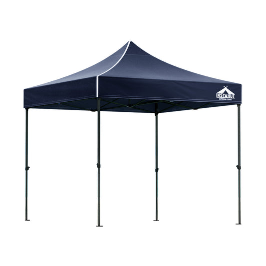 Instahut Gazebo Pop Up Marquee 3x3m Folding Tent Wedding Outdoor Camping Canopy Gazebos Shade Navy-0