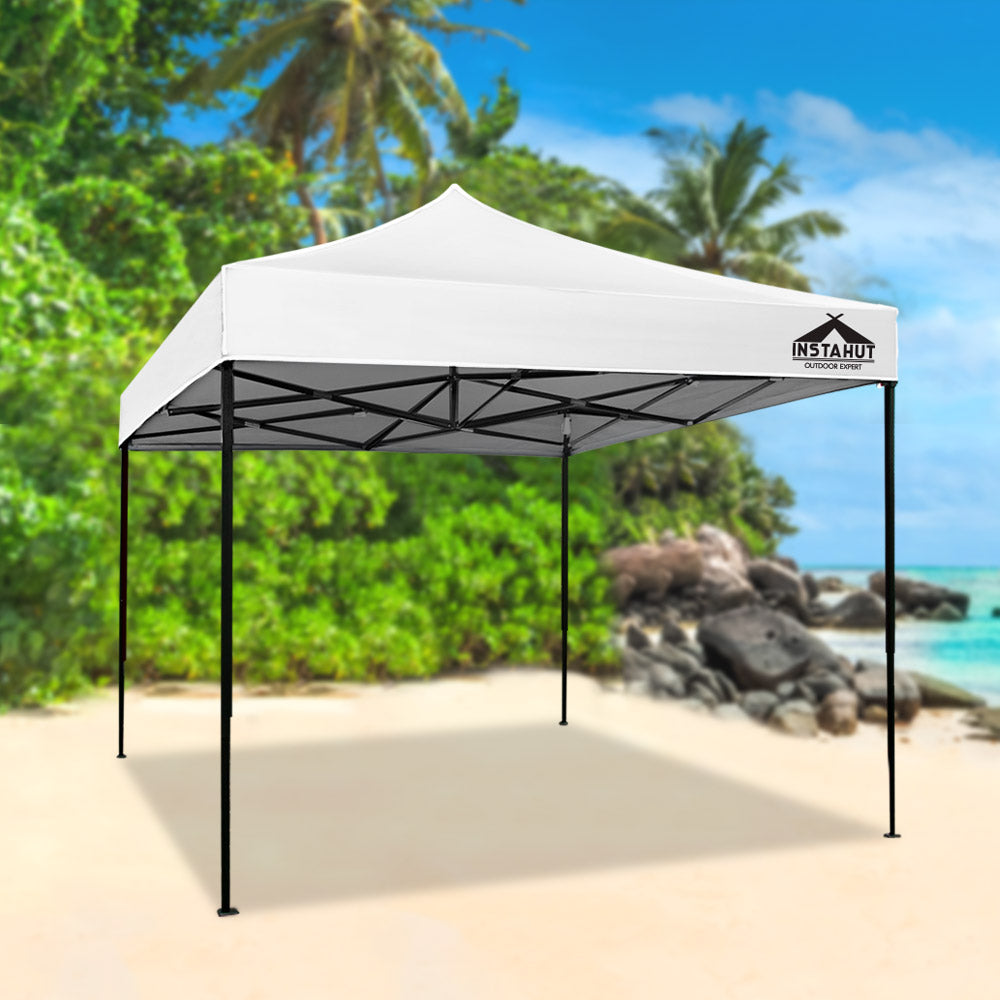 Instahut Gazebo Pop Up Marquee 3x3 Folding Tent Outdoor Camping 500D Oxford-7