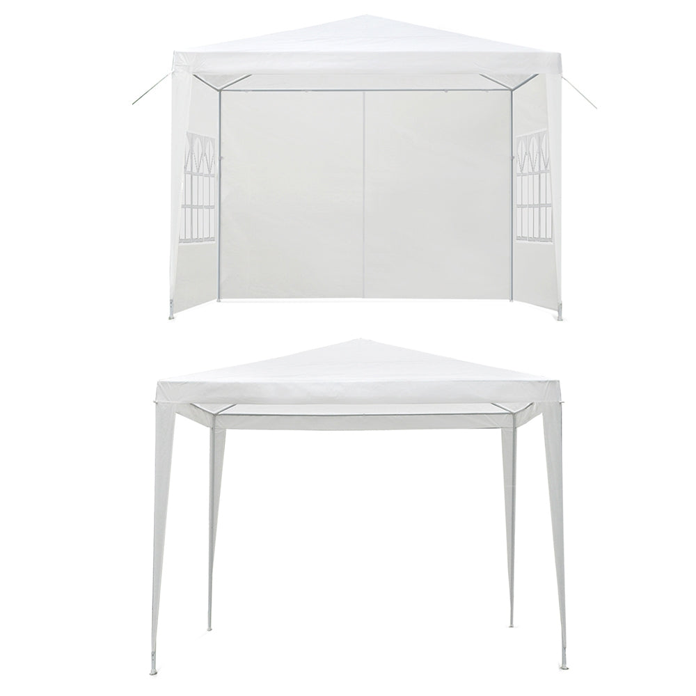 Instahut Gazebo 3x3m Marquee Wedding Party Tent Outdoor Camping Side Wall Canopy Window Panel White-2