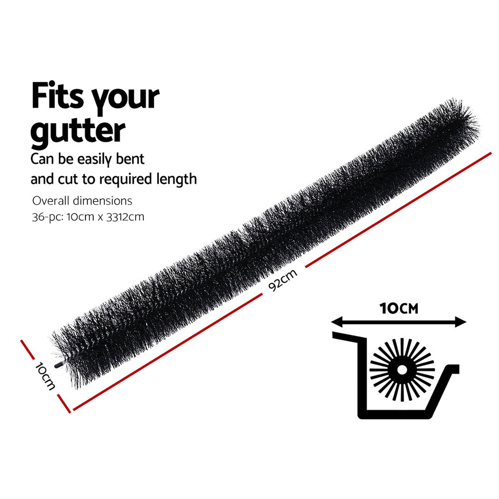 Gardeon Gutter Guard Brush 32M 92X10cm 36PCS-1