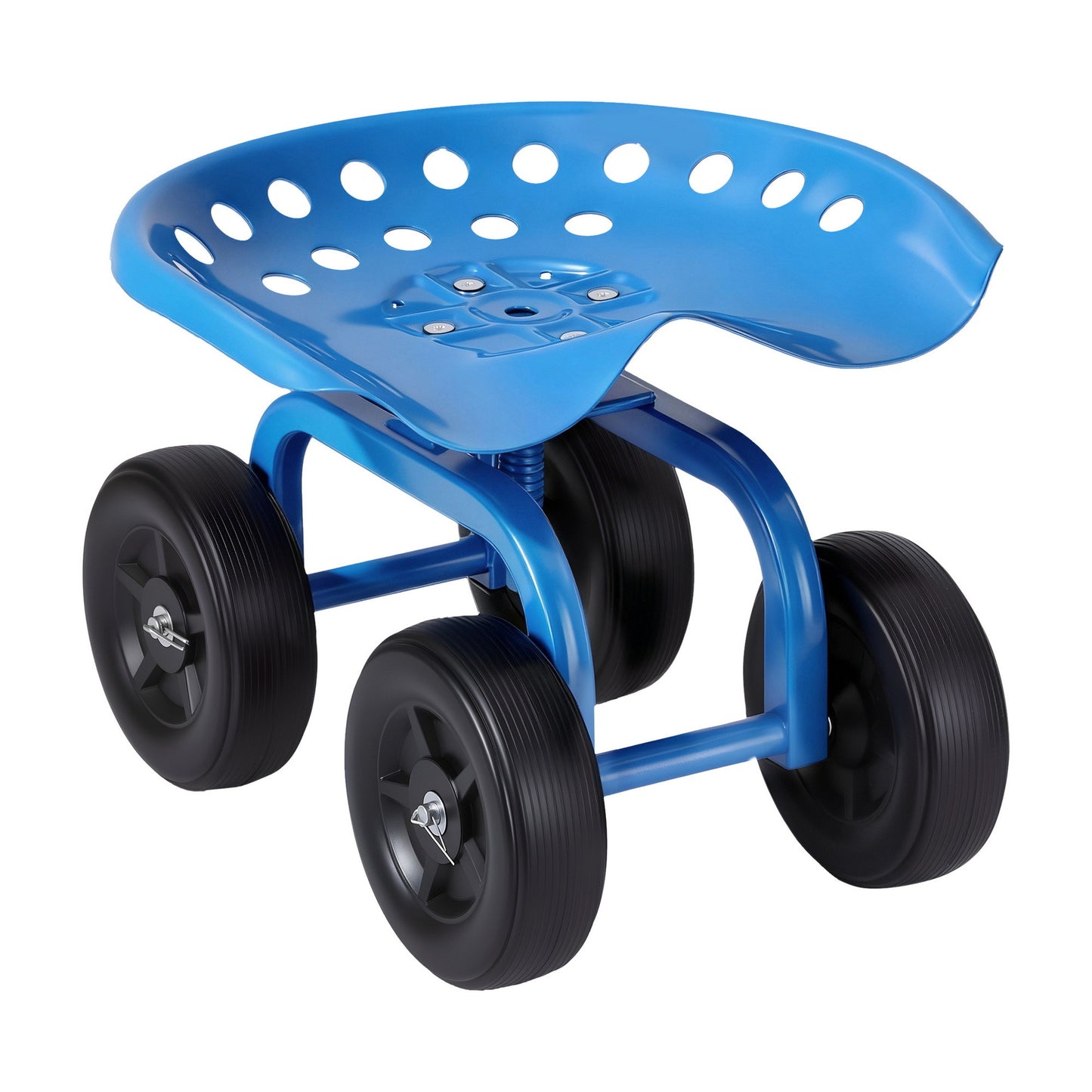 Gardeon Garden Seat 360 Swivel Rolling Adjustable Height Work Scooter Cart Wheels Heavy Duty 150kg-7