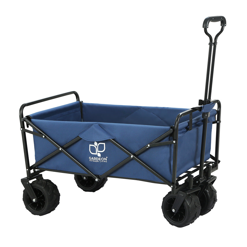 Gardeon Garden Cart Folding 120kg Trolley Camping Wagon Barrow Outdoor Beach-0