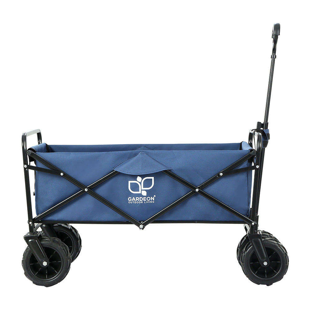 Gardeon Garden Cart Folding 120kg Trolley Camping Wagon Barrow Outdoor Beach-2