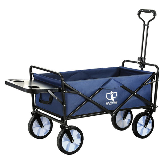 Gardeon Garden Cart with Cup Holders Blue-0