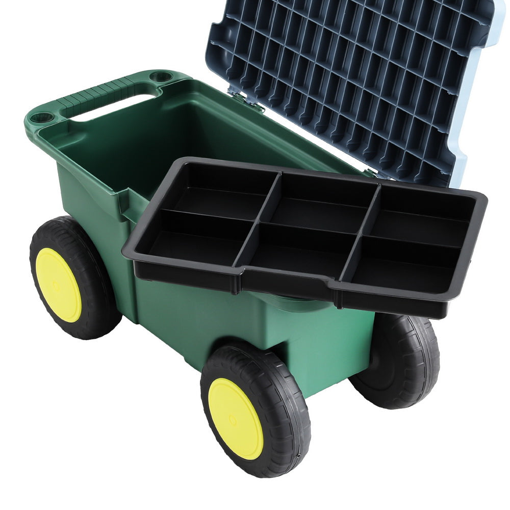 Gardeon Garen Tool Storage Cart 3-In-1 Green-3