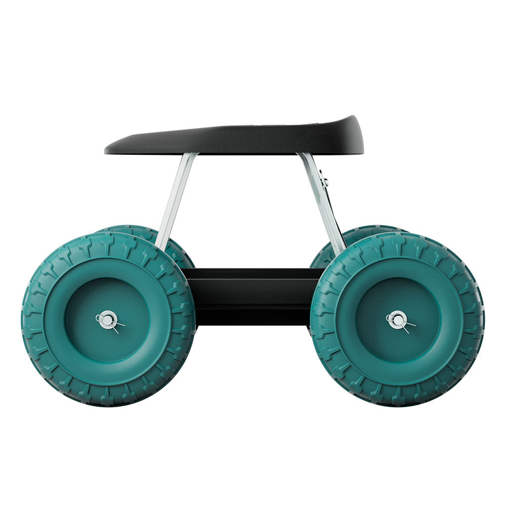 Gardeon Garden Cart Rolling Stool with Wheels Gardening Helper Seat Farm Yard-2