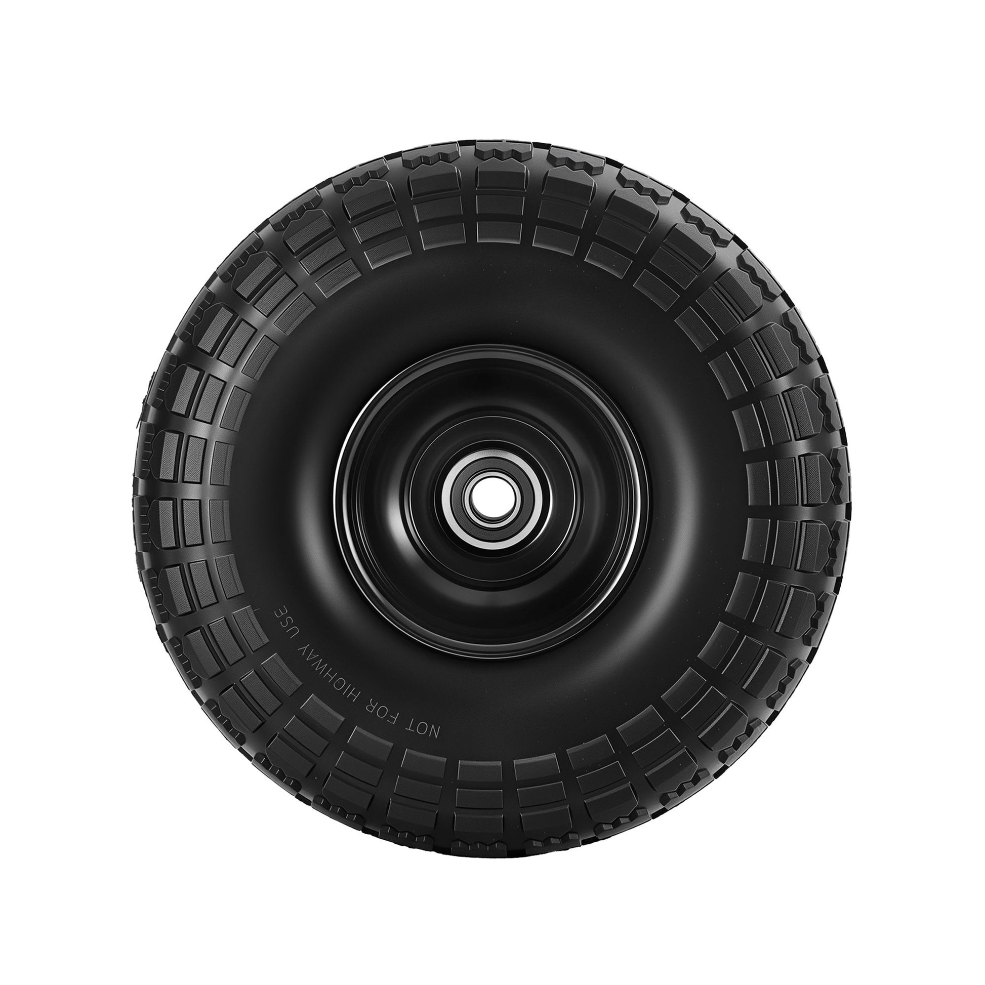 Gardeon 2pcs, 4.10/3.50-4 Tire And Wheel Flat Free, 26cm Solid Rubber Tires with 5/8 Axle Bore Hole And Double Sealed Bearings, Perfect for Wheelbarrow, Garden Cart, Wagon, Dolly-8