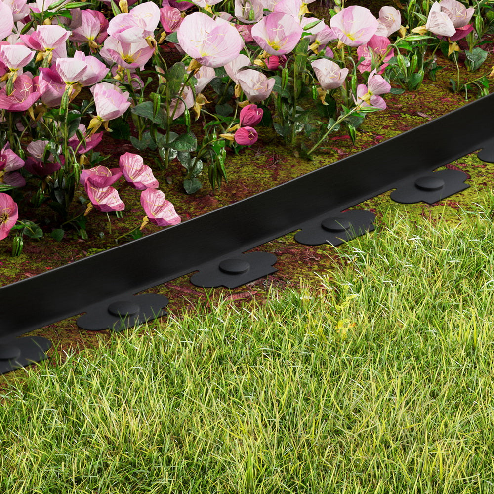 Greenfingers Garden Edging 5CM x 10M Border Support Landscape Edge Black X5-4