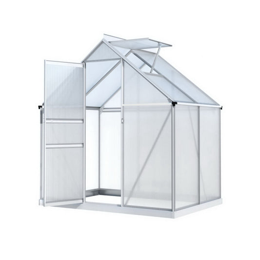 Green Fingers Greenhouse Aluminium Polycarbonate Premium Garden Storage Shed 3.1Mx1.9Mx2.0M-0