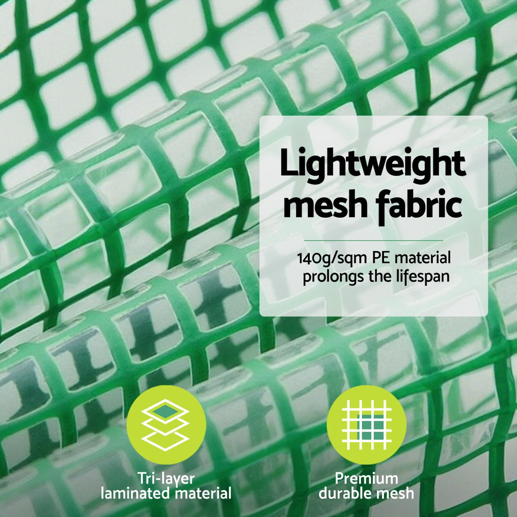 Green Fingers Mini Greenhouse 240x90x90cm Steel Frame PE Cover Outdoor Shelter-5