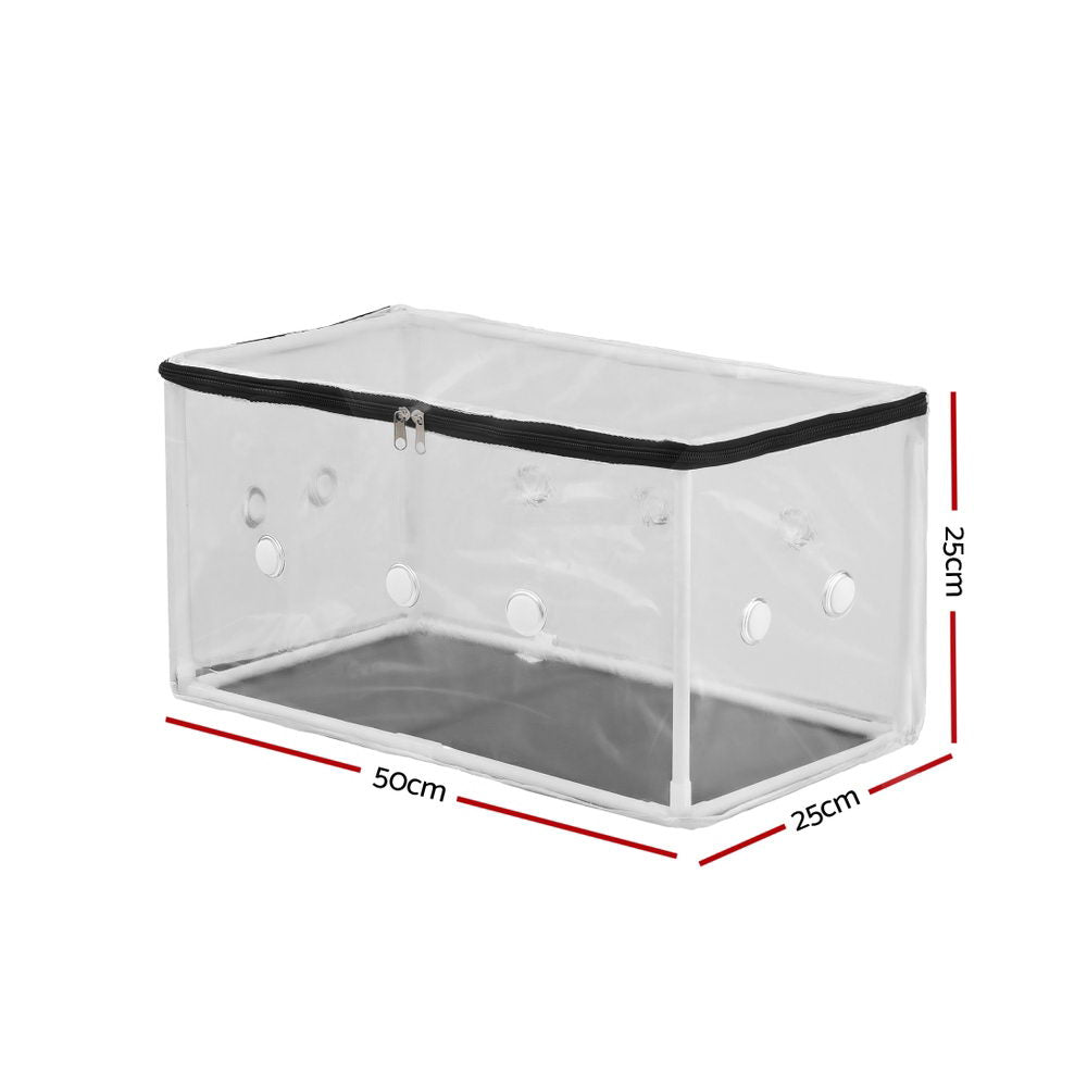 Green Fingers Mini Greenhouse 50x25x25cm PVC Cover for Mushrooms Succulents-1