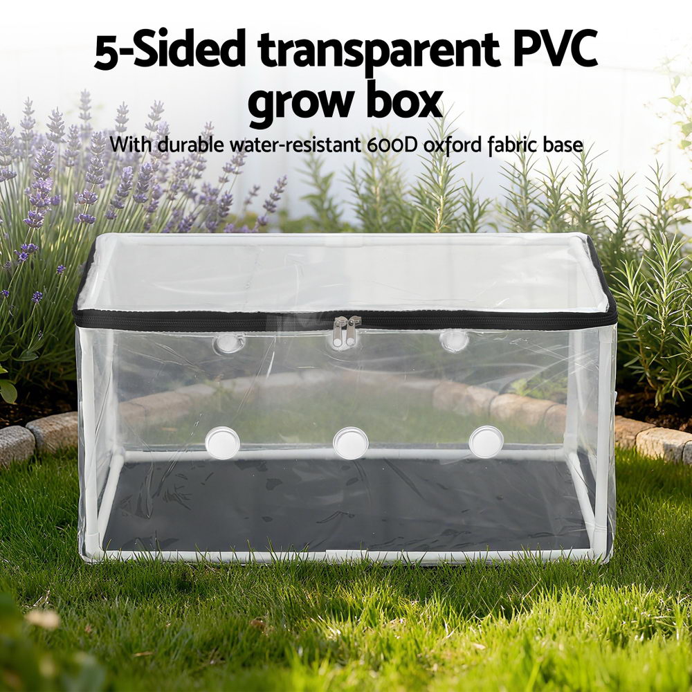 Green Fingers Mini Greenhouse 50x25x25cm PVC Cover for Mushrooms Succulents-4