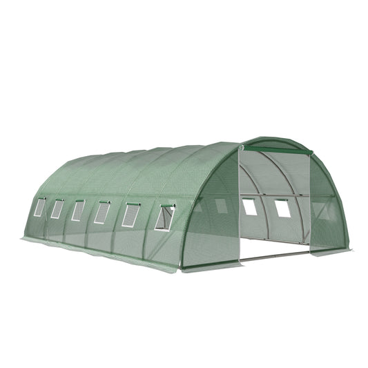 Greenfingers Greenhouse 6x4x2M Walk in Green House Tunnel Plant Garden Shed Dome-0