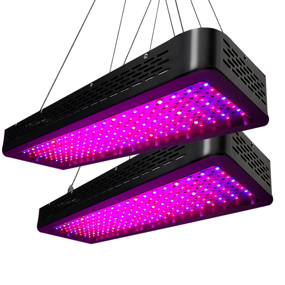 Green Fingers 2X 2000W Grow Lights LED Full Spectrum Indoor Plant All Stage Growth-0