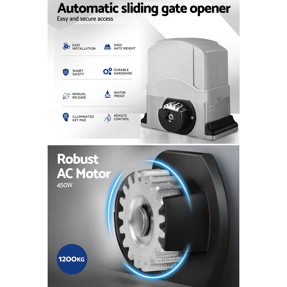 Automatic Sliding Gate Opener & Hardware Kit-4