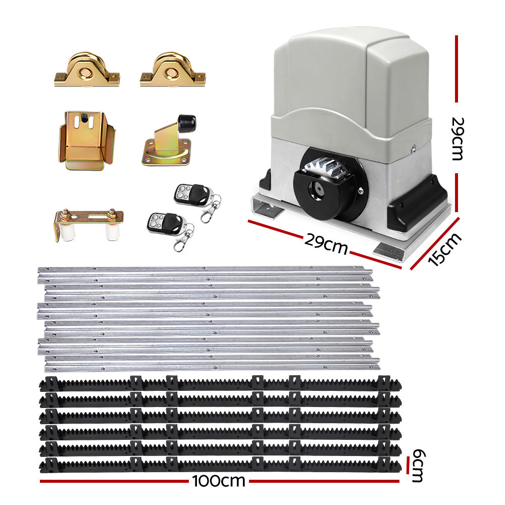 LockMaster Electric Sliding Gate Opener 1200KG 6M-1