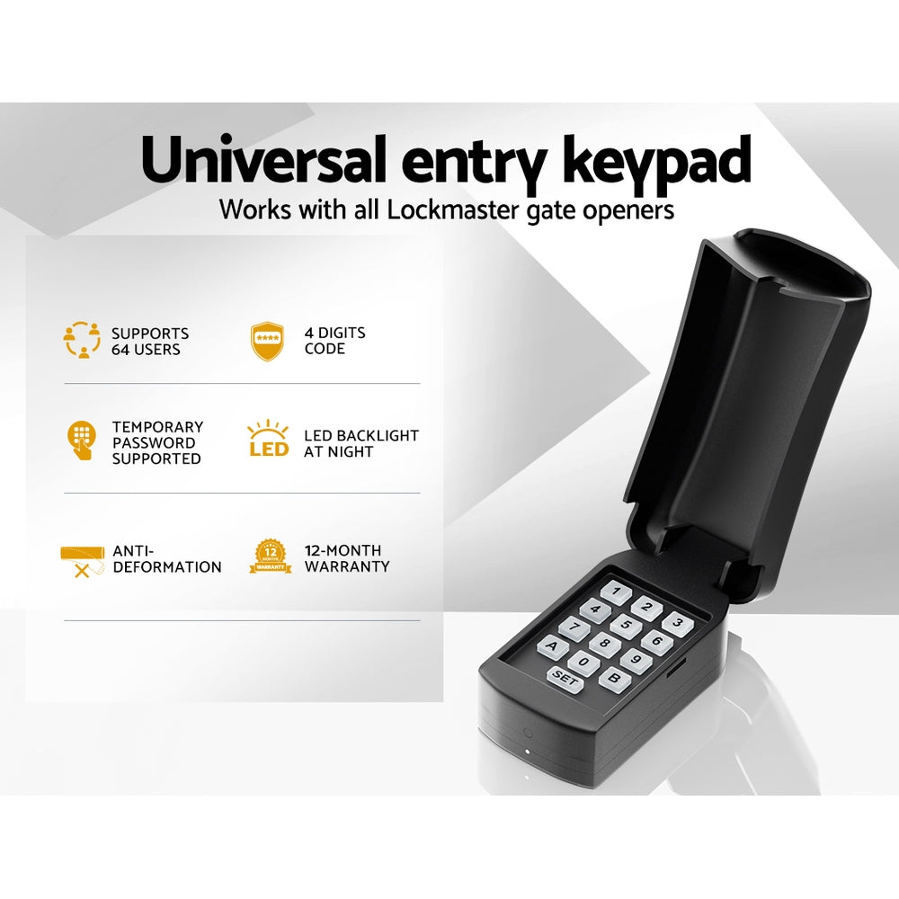 Lockmaster Universal Wireless Wired Keypad Security Control For Gate Opener-3