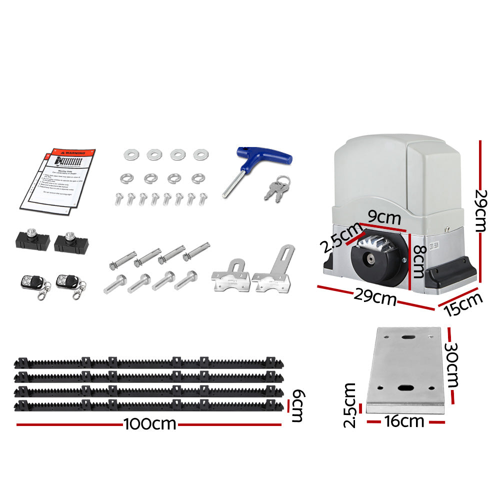 LockMaster Electric Sliding Gate Opener 1200KG 4M-1