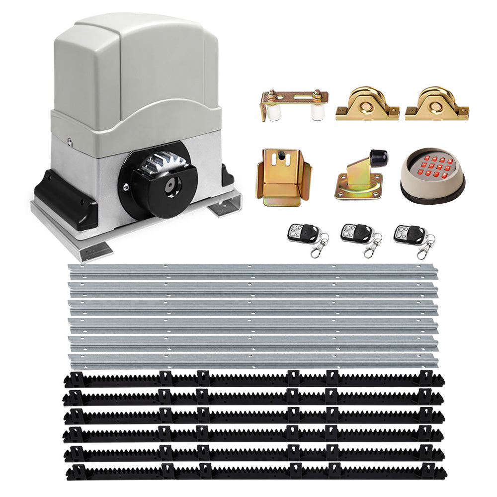 LockMaster Electric Sliding Gate Opener 800KG 6M Hardware Kit-2