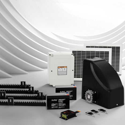 Lockmaster Automatic Sliding Gate Opener Kit 20W Solar Electric 4M 600KG-0