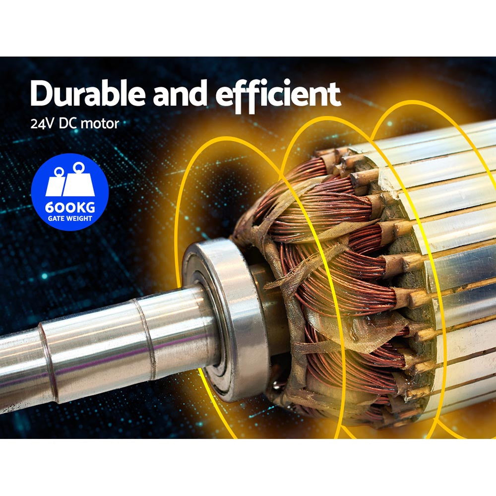 Lockmaster Single Swing Gate Opener 600KG 20W Solar Panel-4