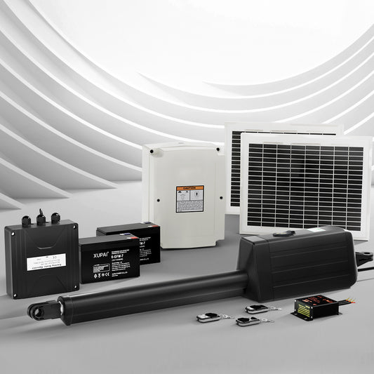 Lockmaster Single Swing Gate Opener 20W Full Solar Power Automatic 300KG 5M-0