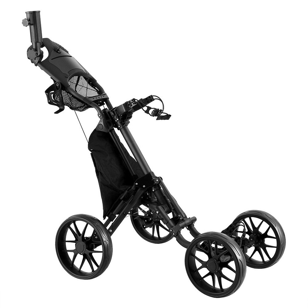 Everfit Golf Buggy Foldable Trolley Golf Cart Wheels Umbrella Bottle Holder-2