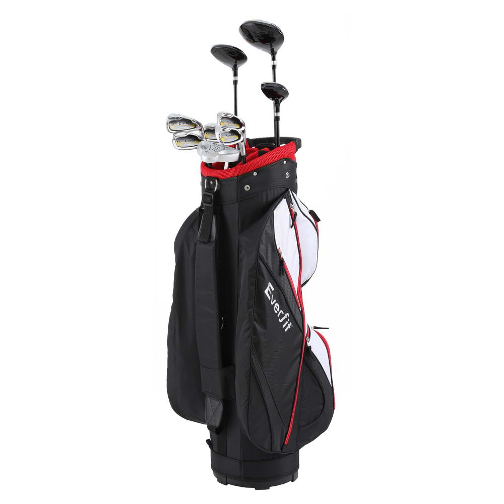 Everfit Golf Clubs Set Men Right Handed Golf Wedges Alloy Driver Golf Stand Bag-2