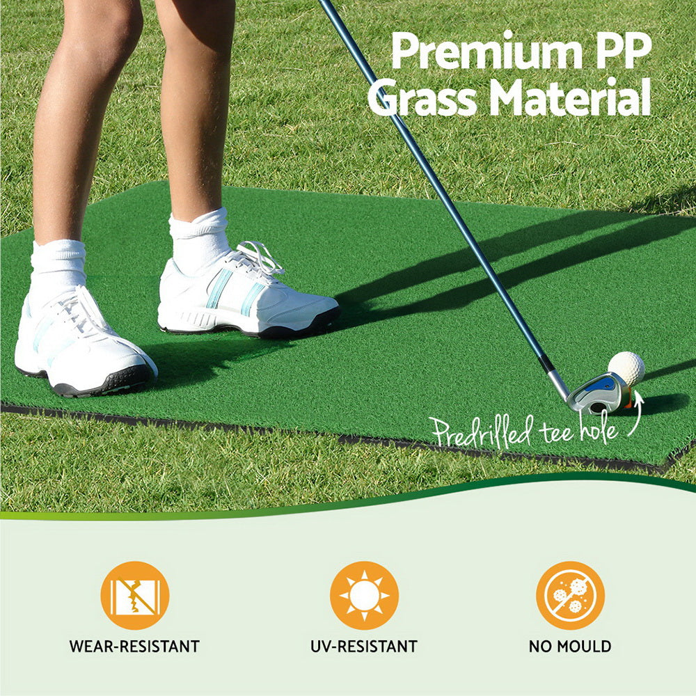 Everfit Golf Hitting Mat Portable Driving Range Practice Training Aid 100x125cm-3