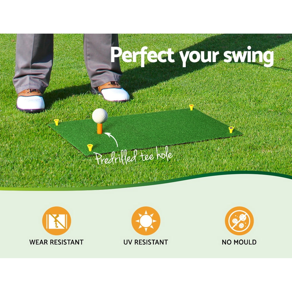 Everfit Golf Hitting Mat Portable Driving Range Practice Training Aid 60x30cm-4