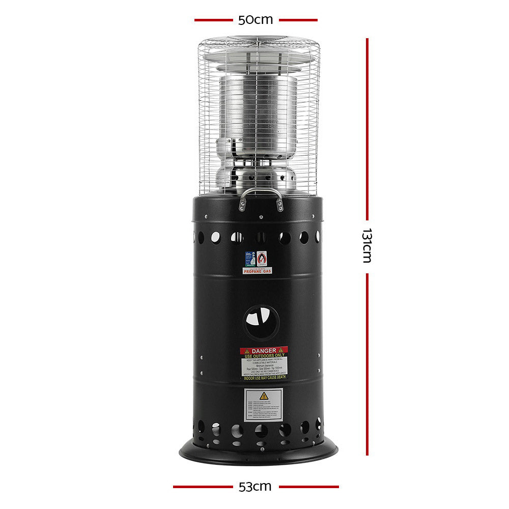 Devanti Outdoor Gas Patio Heater Black-1