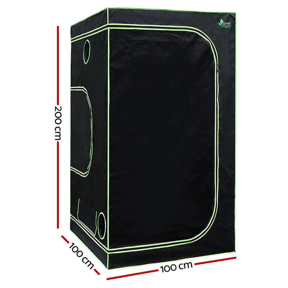 Greenfingers Grow Tent 100x100x200CM Hydroponics Kit Indoor Plant Room System-1