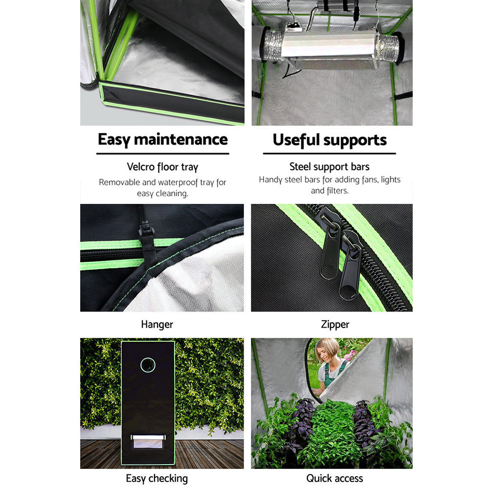 Greenfingers Grow Tent 100x100x200CM Hydroponics Kit Indoor Plant Room System-5