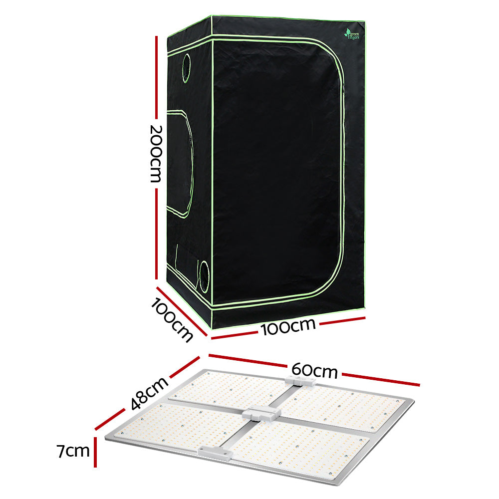 Greenfingers Grow Tent Light Kit 100x100x200CM 4500W LED Full Spectrum-1