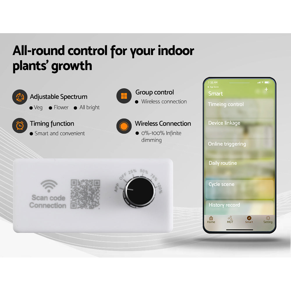 Greenfingers Grow Tent Light Kit 150x150x200CM 2200W LED Full Spectrum-6