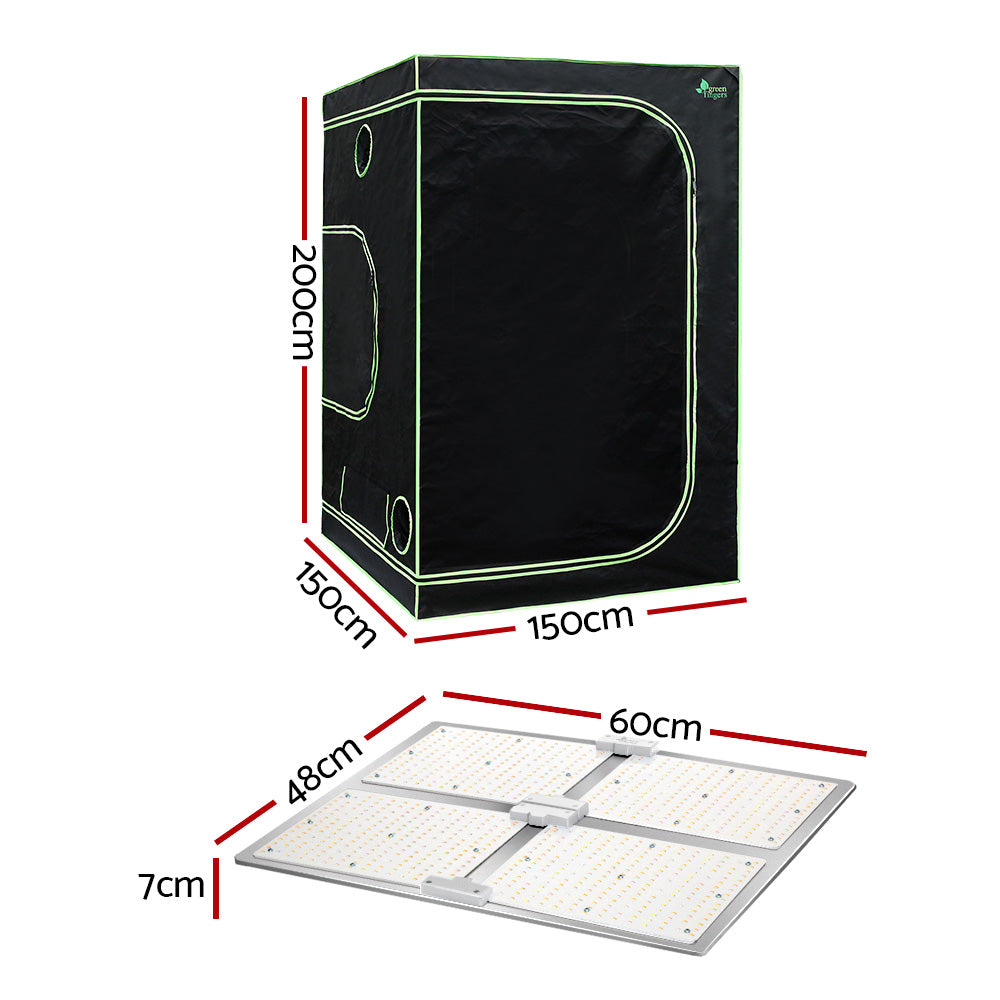 Greenfingers Grow Tent Light Kit 150x150x200CM 4500W LED Full Spectrum-1