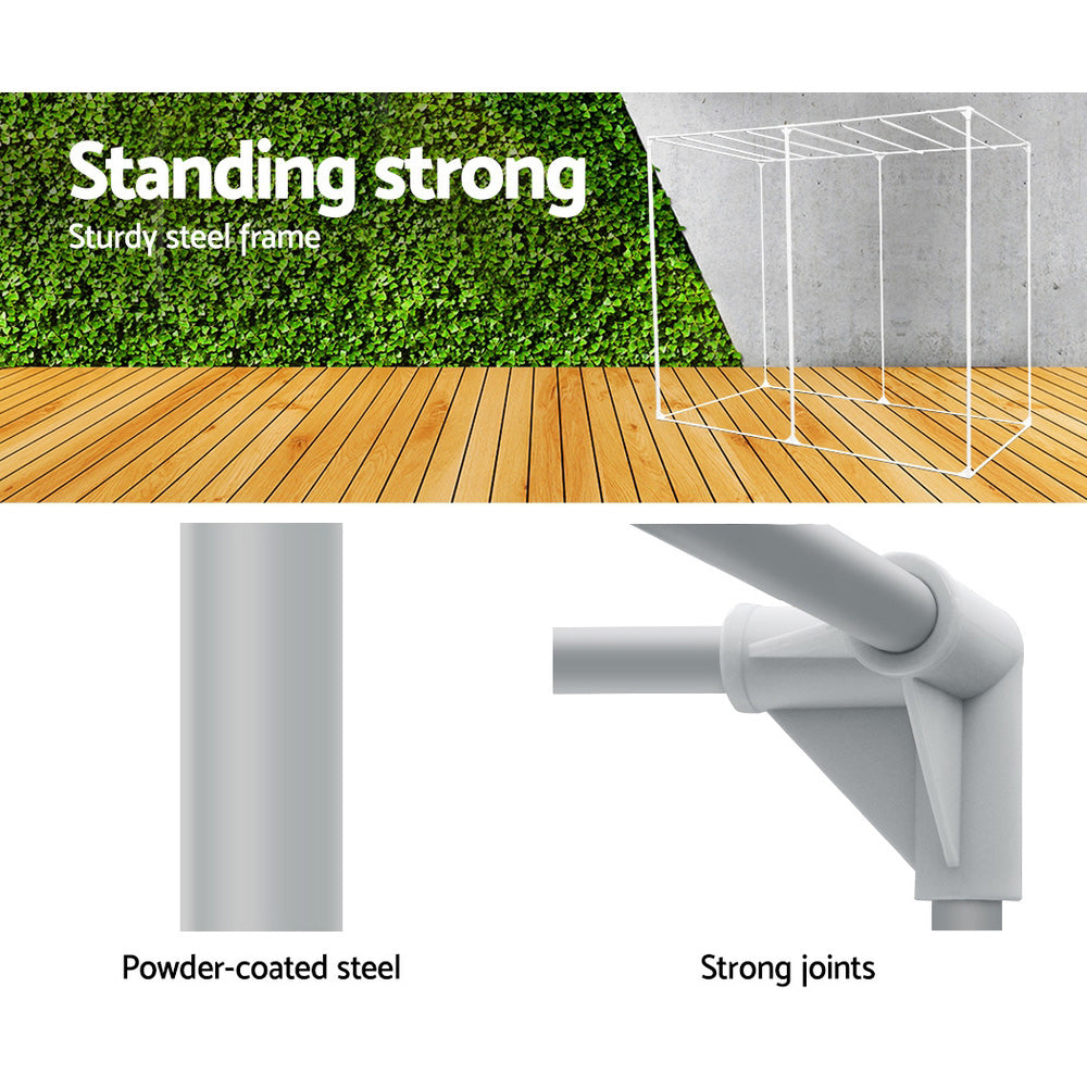 Greenfingers Grow Tent 240x120x200CM Hydroponics Kit Indoor Plant Room Black-4