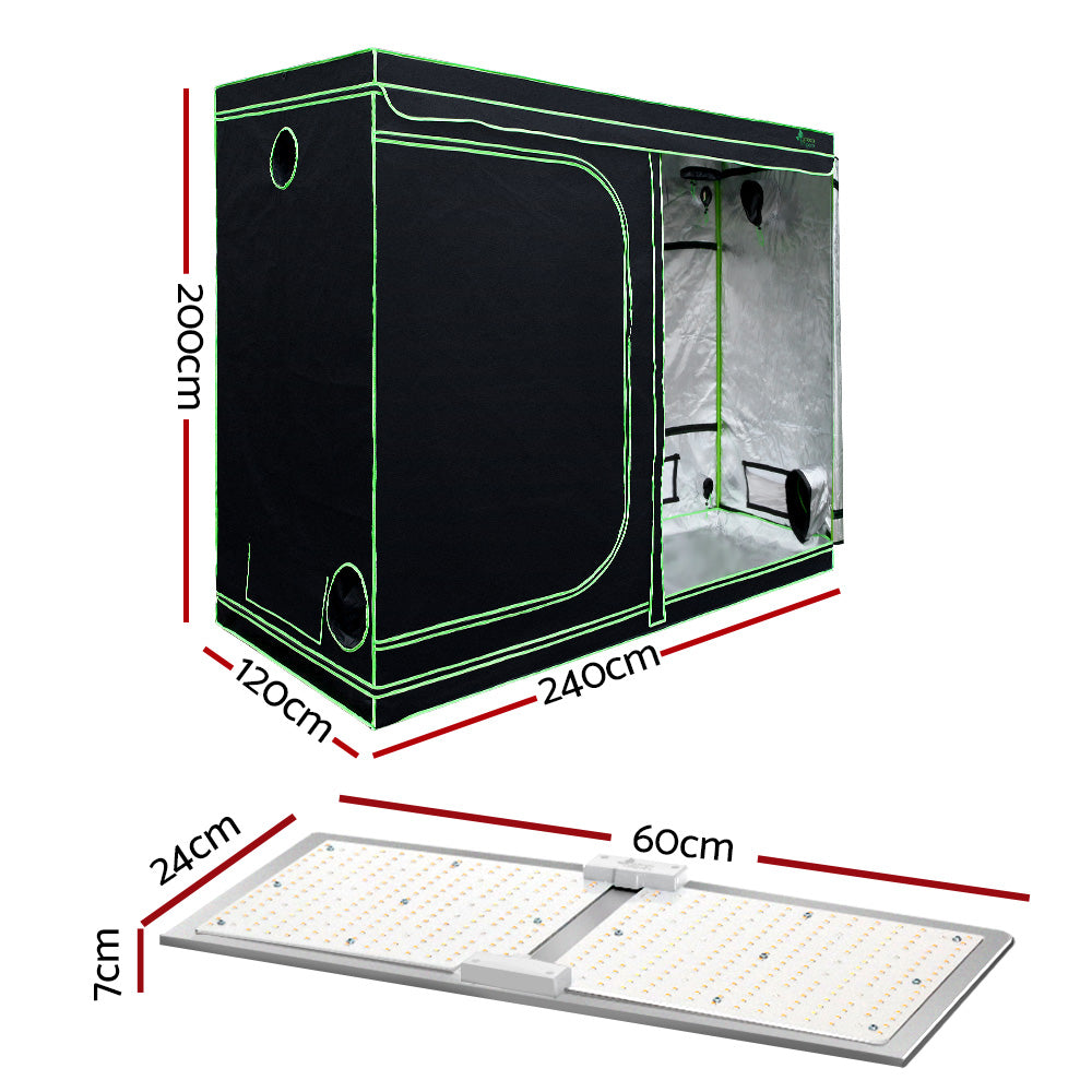 Greenfingers Grow Tent Light Kit 240x120x200CM 2200W LED Full Spectrum-1