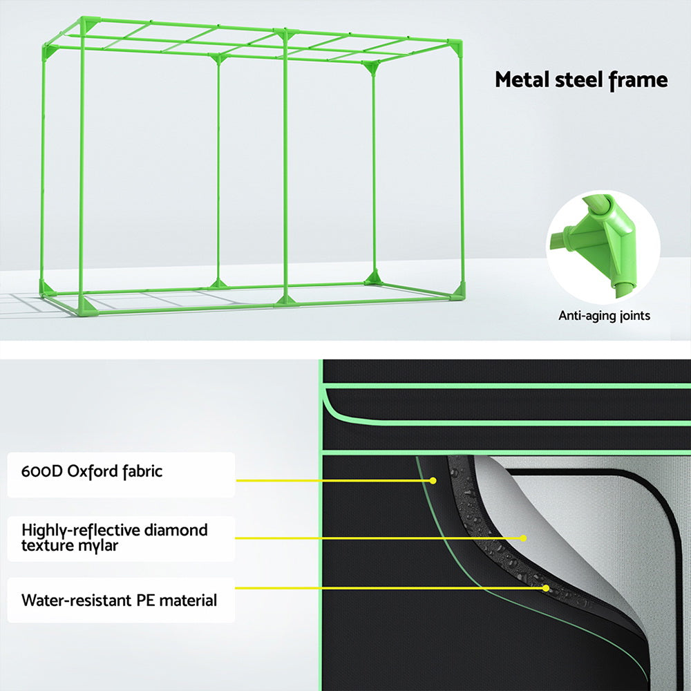 Greenfingers Grow Tent Kits 300x150x200cm Hydroponics Indoor Plant Grow System-4