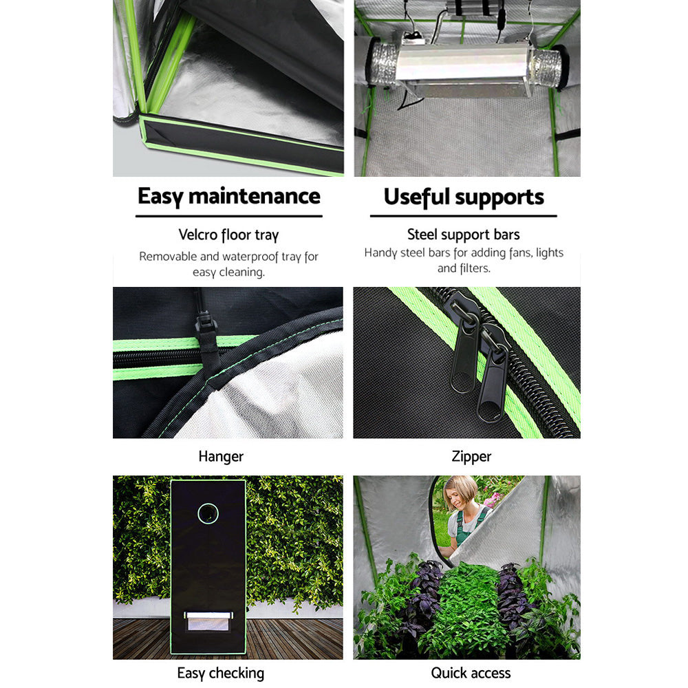 Greenfingers Grow Tent 80x80x160CM Hydroponics Kit Indoor Plant Room System-5