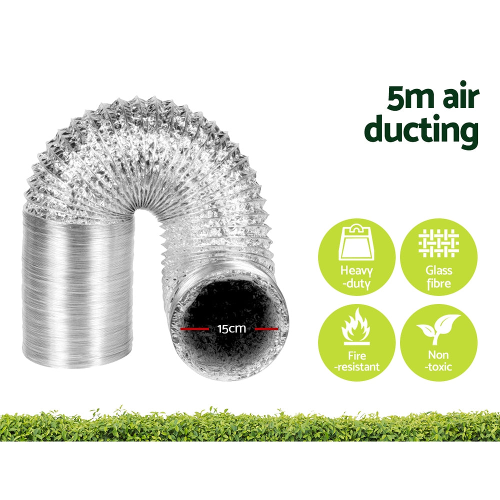 Greenfingers Grow Tent Light Kit 120x120x200CM 1200W LED 6" Vent Fan,Greenfingers Grow Tent Light Kit LED 1200W Full Spectrum 6" Vent 120x120x200CM-6