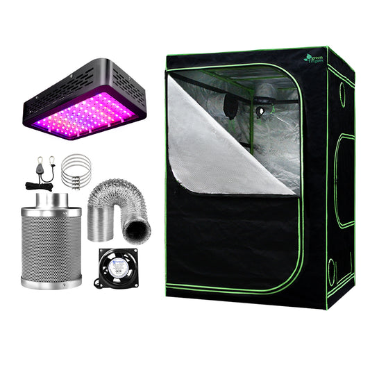 Greenfingers Grow Tent Light Kit 150x150x200CM 1000W LED 4" Vent Fan,Greenfingers Grow Tent Light Kit LED 1000W Full Spectrum 4" Vent 150x150x200CM-0