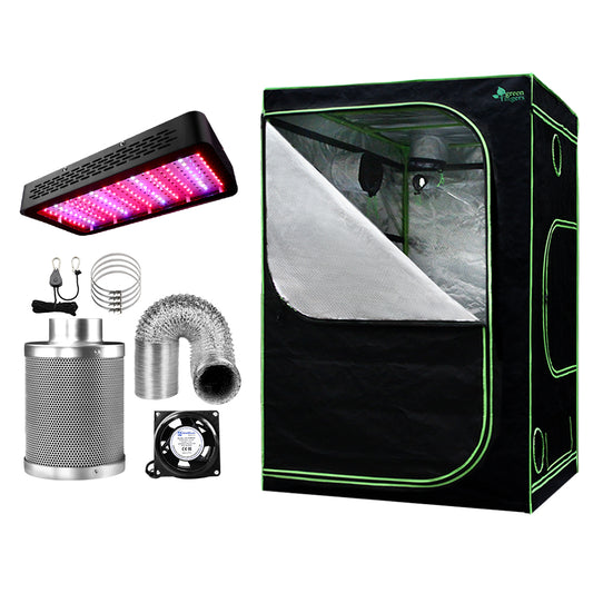 Greenfingers Grow Tent Light Kit 150x150x200CM 1200W LED 6" Vent Fan,Greenfingers Grow Tent Light Kit LED 1200W Full Spectrum 6" Vent 150x150x200CM-0