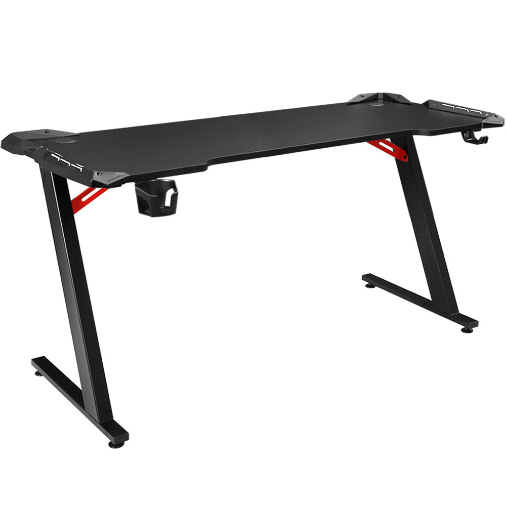 Artiss Gaming Desk Computer Desks LED Light 140CM-0