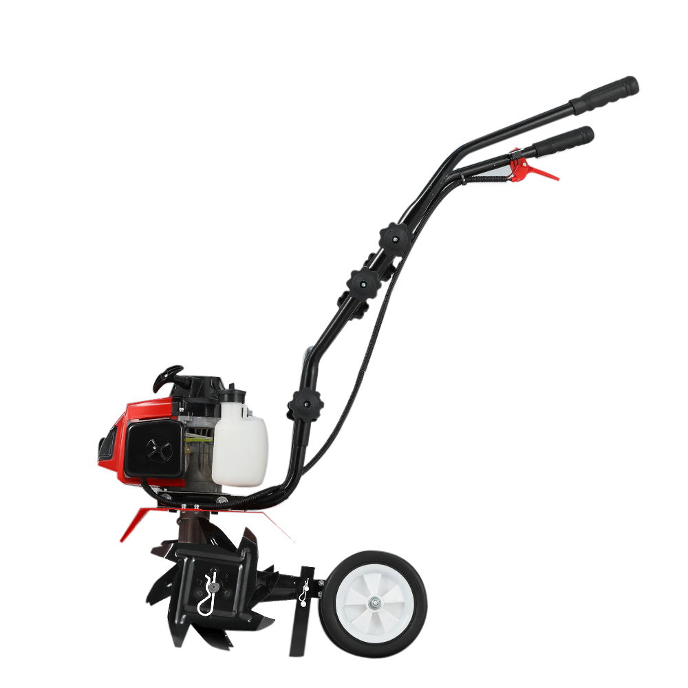 Giantz 88CC Tiller Garden Cultivator Rototiller 4 Blades Soil Plower Rotary Hoe-3